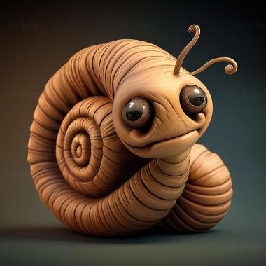 3D model worm (STL)